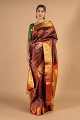 Maroon Paisley Motif Saree2506 video